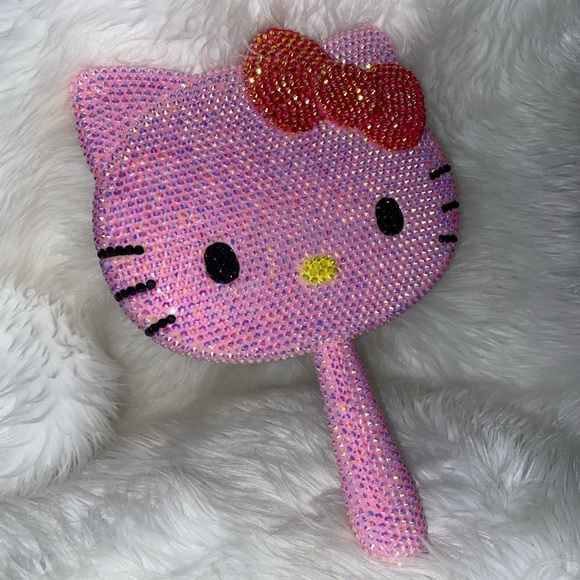 Hello Kitty Accessories - Hello Kitty -  hand held mirror Hot Pink